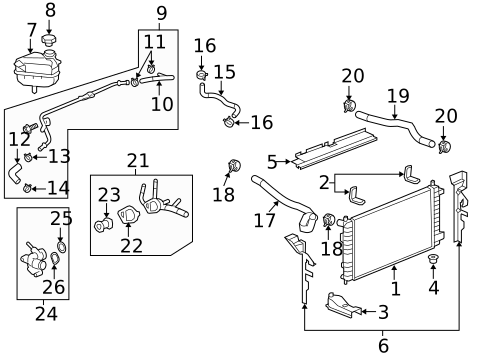 Gaskets & Sealing Systems for 2012 Chevrolet Malibu #1