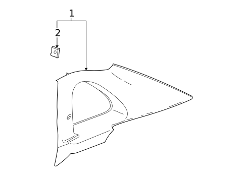 Interior Trim - Quarter Panels for 2003 Saturn L200 #0