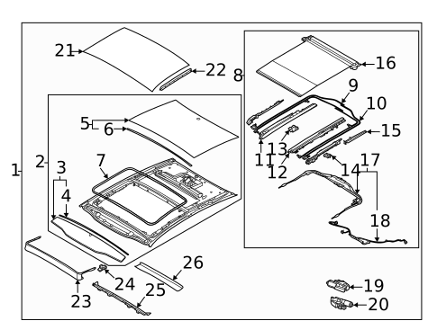 Sunroof for 2022 Kia K5 #0