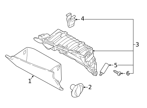 Glove Box for 2019 Kia Niro EV #0