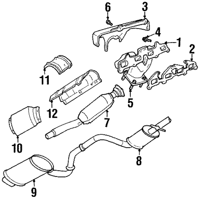 4663484 - Exhaust: Exhaust Manifold Heat Shield for Mopar Image