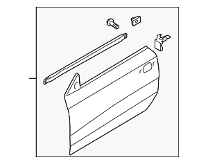 8T0831052C - Body: Door Shell for Audi Image