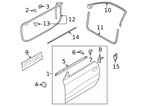 Door & Components for 2013 Audi RS5 #0