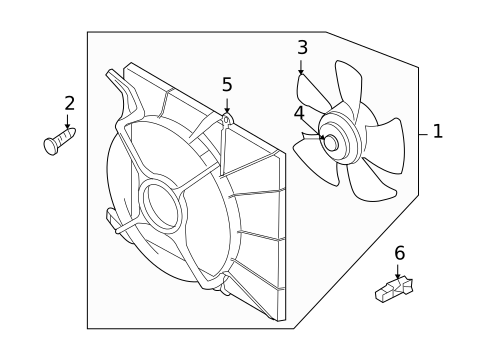 Cooling Fan, Clutch & Motor for 2009 Pontiac G3 #0