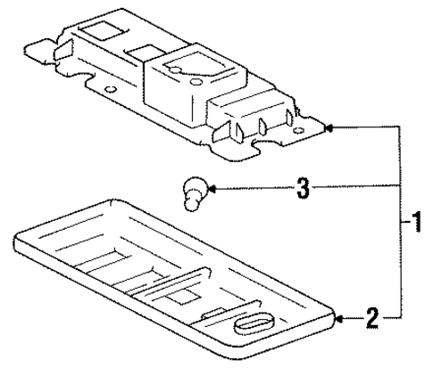 Map Lamps for 1991 Toyota Land Cruiser #0