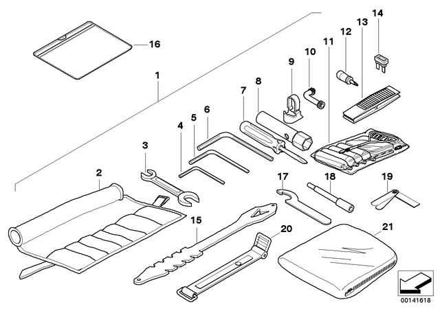 71112324963 - : Car Tool - R850/1200C for BMW-Motorrad Image