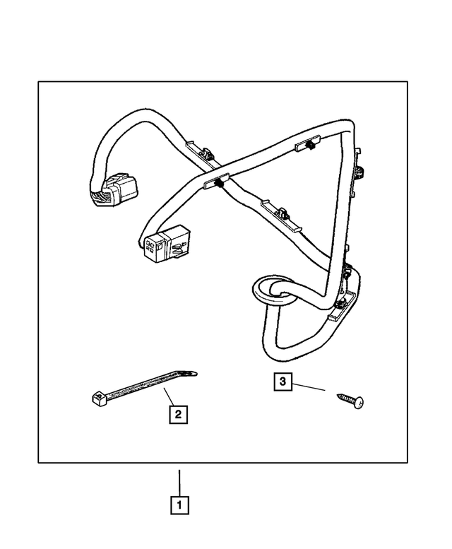 82204724AB - Mopar Accessories - Component Parts: Trailer Tow - 7 Way Wiring Kit for Mopar Image