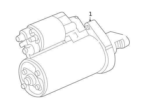 Starter for 2010 Mercedes-Benz CLS 63 AMG&reg; #1
