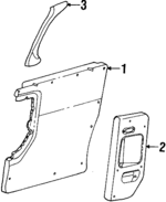 XF5Z1227411AAA - Body: Door Trim Panel for Mercury: Villager Image