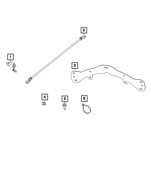 4607124AA - Electrical: Wiring Bracket for Mopar Image