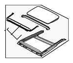 12768735 - Body: Sunroof Assembly for Saab: 9-3, 9-3X Image