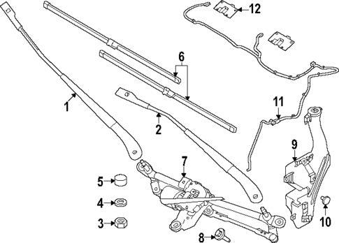 Wiper & Washer Components for 2025 Dodge Hornet #0