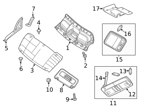 Interior Trim - Roof for 2019 Nissan NV2500 #0
