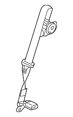 DA8Z74600A38AA - : Lap &amp; Shoulder Belt for Lincoln: MKT Image