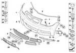 51118057507 - : Trim Cover, Bumper, Primed, Front for BMW Image