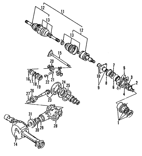 Differential for 1998 Chevrolet Tracker | Chevy OEM Parts
