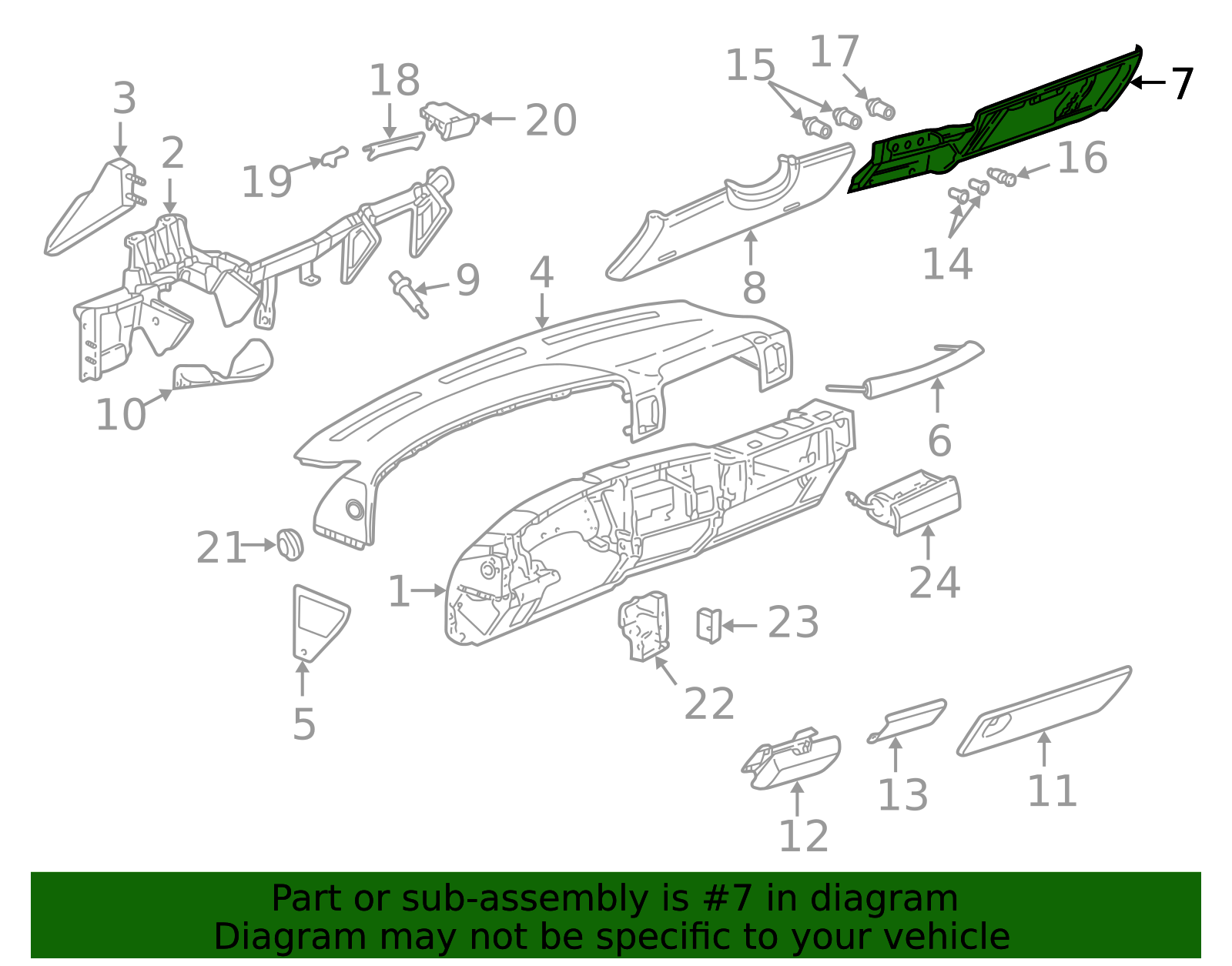 Lower Panel Incar 15120373 - Lower Panel 2003 GM | Londoff Discount Parts