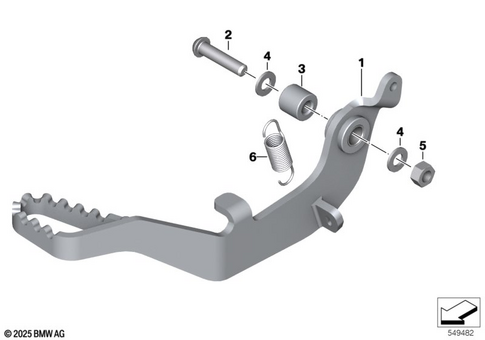 Brake Pedal, Connection Linkage for 2017 BMW-Motorrad G 310 GS #0