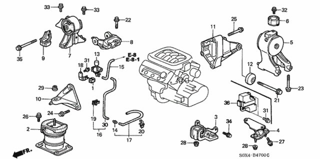 Engine Mounts for 2000 Honda Odyssey #0