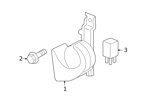 Horn for 2010 Hummer H3 #0