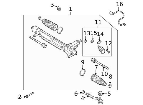 Steering Gear & Linkage for 2009 Audi A5 Quattro #0