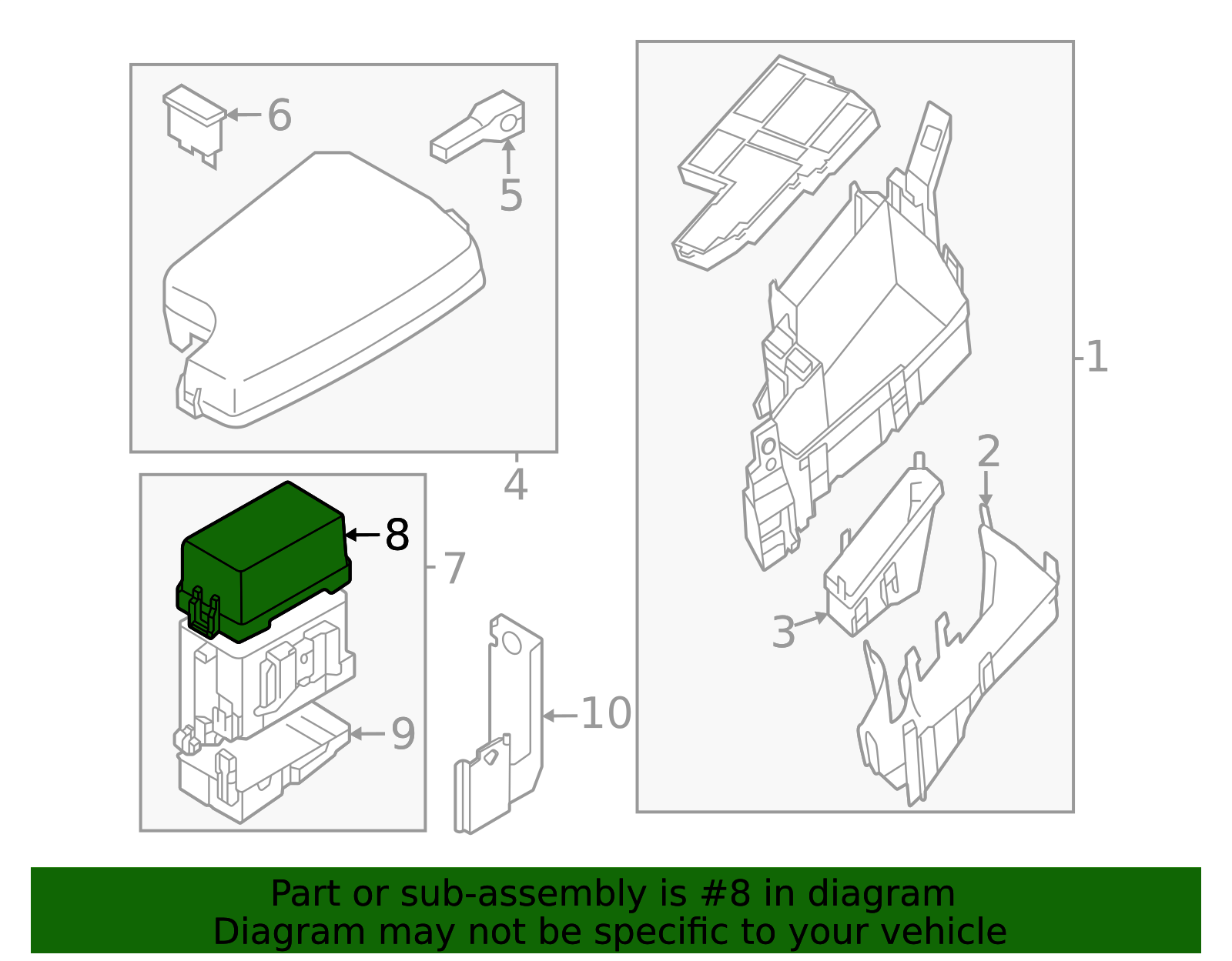 GRT8-66-752 | 2017-2025 Mazda Fuse And Relay Center Cover