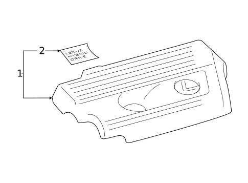 Engine Appearance Cover for 2017 Lexus NX300h #0