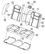 5139684AA - Interior Trim: Rear Seat Back Panel for Chrysler: 300 | Dodge: Charger Image