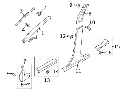 Interior Trim - Pillars for 2020 Ford EcoSport #0