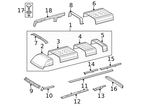 Roof & Components for 2003 Dodge Sprinter 2500 #1