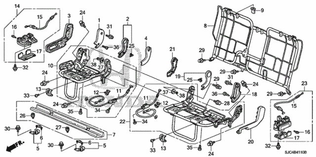 Rear Seat Components for 2013 Honda Ridgeline #0