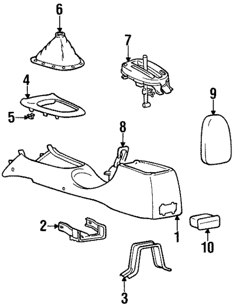 Gear Shift Control for 1998 Hyundai Elantra #0
