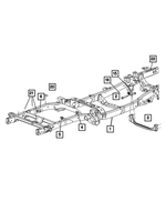 52122133AC - Frames and Bumpers: Chassis Frame Assembly for Mopar Image