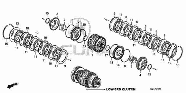 AT Clutch (Low-3rd) for 2012 Acura TSX #0