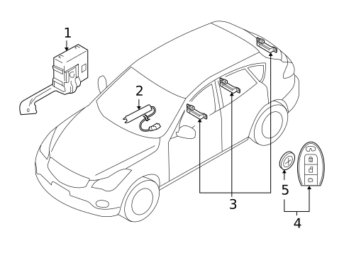 Electrical Components for 2010 INFINITI FX50 #0