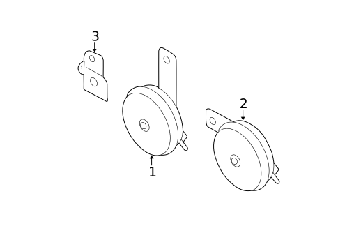 Horn for 2011 Subaru Impreza #0