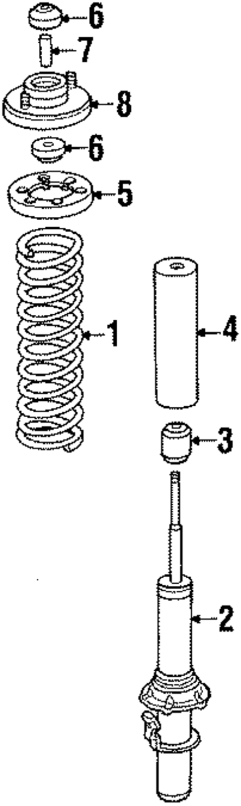 Struts & Components for 1990 Honda Civic #1