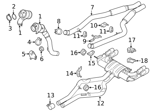 Exhaust Components for 2018 BMW X5 #0