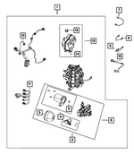 68240543AA - C633; 6-Speed; Dual Dry Clutch Automatic: Transmission Wiring for Mopar Image