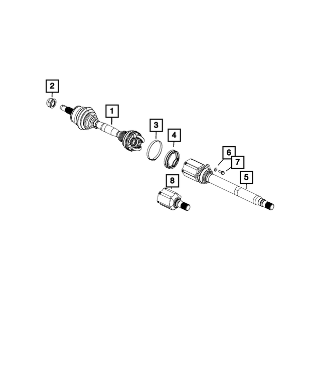 68113031AA - Front Wheel Drive; Diff and Drive Line: Flat Washer for Mopar Image
