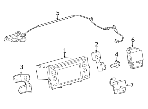Navigation System for 2014 Toyota Prius C #0