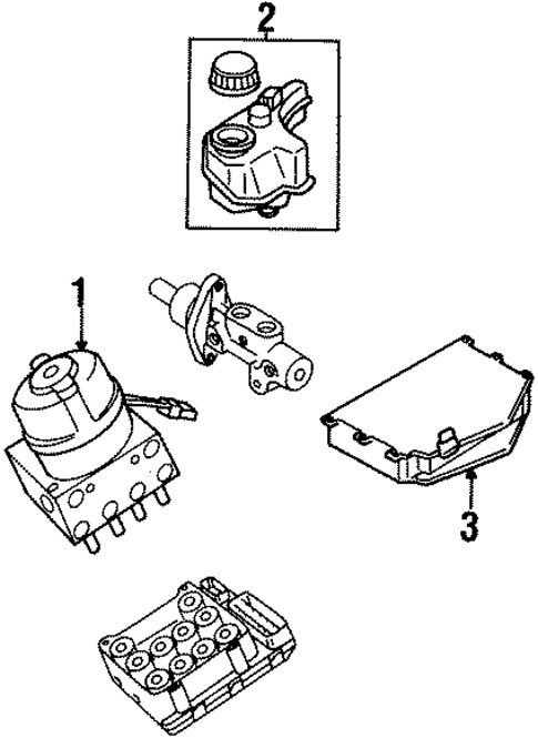 ABS Components for 1996 Volkswagen Passat #0