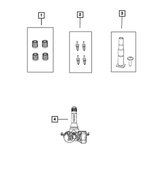 68494962AA - Wheels: Valve Stem Cap Kit for Mopar Image