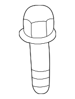 6502064 - Body: Fender Screw for Chrysler: 300, 300M, Aspen, Concorde, LHS, Town &amp; Country | Dodge: Caravan, Charger, Dakota, Durango, Grand Caravan, Intrepid, Magnum, Mini Ram | Jeep: Grand Cherokee Image