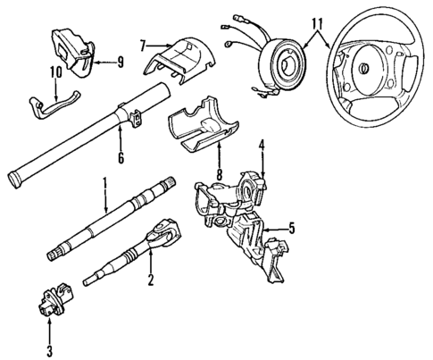 Steering Column for 1997 BMW 318ti #0
