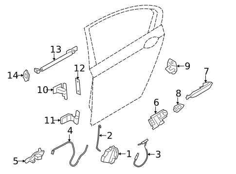 Lock & Hardware for 2013 BMW 750i #1