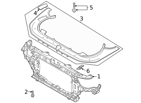 Radiator Support for 2020 Genesis G90 #0