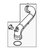 4E145673AN - Engine: Pressure Pipe for Volkswagen Image
