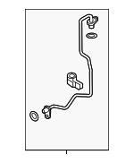 4E145140AS - Engine: Oil Feed Tube for Volkswagen Image