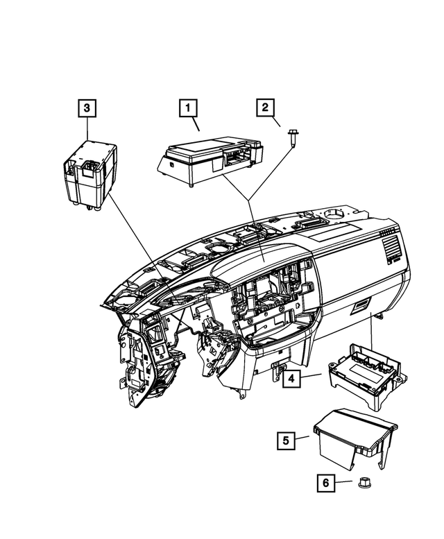 R6030123AD - Electrical: Transfer Case Control Module, Remanufactured for Mopar Image image